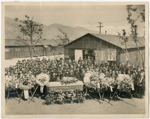 Funeral at Manzanar incarceration camp