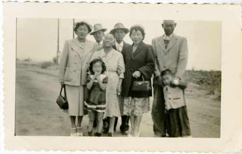 [Seiichi and Tomeyo Okine and relatives]