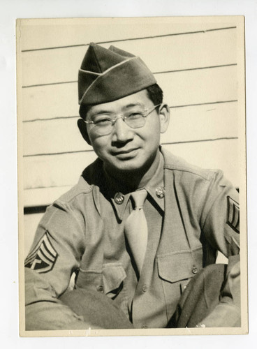 Nisei soldier at U.S. Army language school