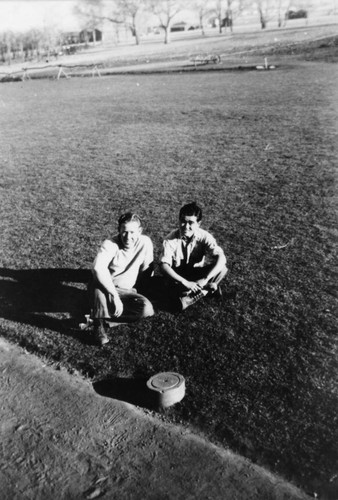 [Two young men at Children's Village]