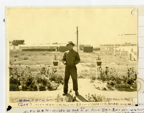 Goerge Naohara at the Manzanar camp