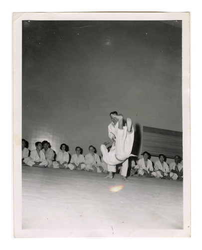 Judo match at Pasadena Buddhist Temple