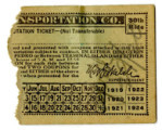 San Pedro Transportation Co. dual commutation ticket