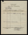 Inter-office transmittal government bill of lading, WRA-TL 195, George Hideo Nakamura