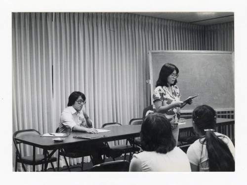 Bob Toji and Evelyn Yoshimura at NCRR post-CWRIC hearing meeting