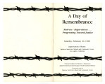 Day of remembrance: redress/reparations, progressing toward justice