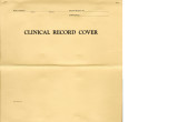 Clinical record cover