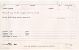 Outpatient card