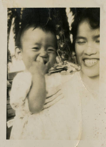 [Jeanne Okine with her mother]