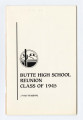 Butte High School reunion Class of 1945: mini yearbook