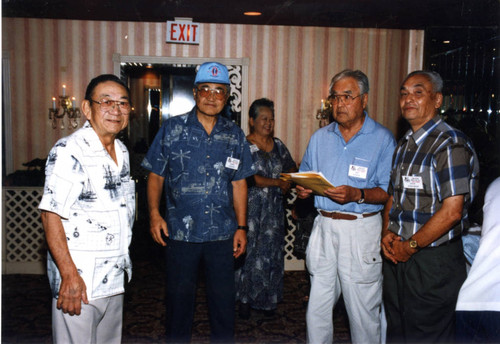 [Mini-reunion, Ernie Maruyama, Henry Ikemoto, Roy Nishio, Dave Kawagoye]