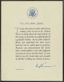 Letter from Harry S. Truman, President of United States, to Leo Ryoichi Meguro