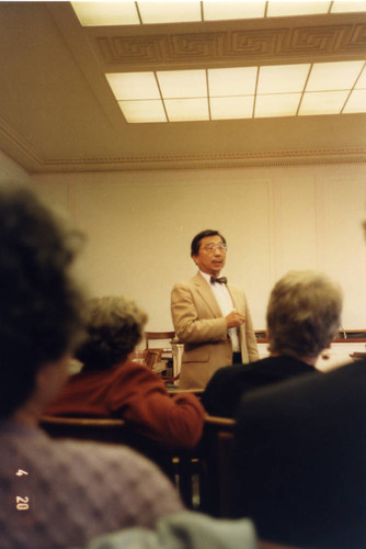 Gordon Hirabayashi speaking