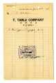 Receipt from T. Taniji Company