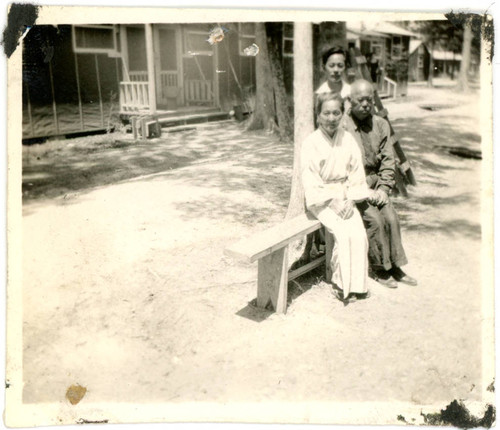 Shigeru, Sanji, and John Yoshinaga at Jerome incarceration camp