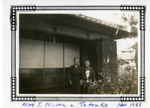 Mrs. T. Miura and Tatsuko