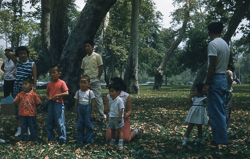 Women, men, and children at Little Miss picnic