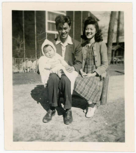 Jacob Miyazaki, Gerrie Miyazaki, and Aiko Herzig Yoshinaga at Jerome incarceration camp