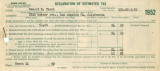 Declaration of Estimated Tax, 1952