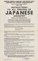 State of California, [Instructions to all persons of Japanese ancestry living in the following area:] Tulare County