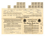 War ration book one, OPA form no. R-302, Kiyoshi Uyekawa