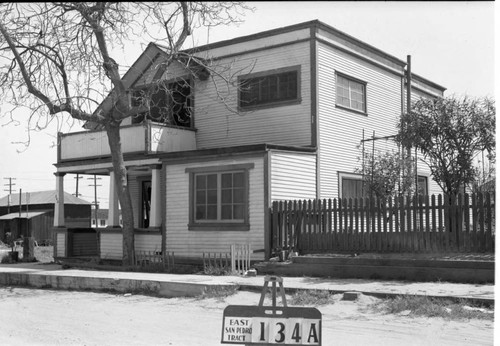 House labeled East San Pedro Tract 134A