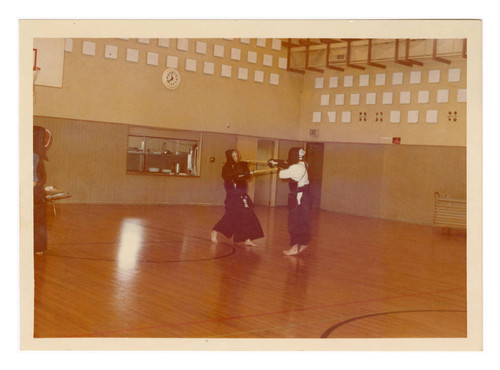 Kendo match at Pasadena Buddhist Temple