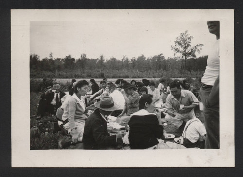 Picnic at Jerome incarceration camp