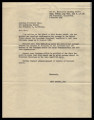 Letter from Akio Adachi to American President Lines, October 5, 1951