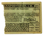 San Pedro Transportation Co. dual commutation ticket