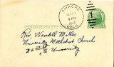 Letter from Geo. Yoshioka to Rev. [Wendell] Miller, September 22, 1942