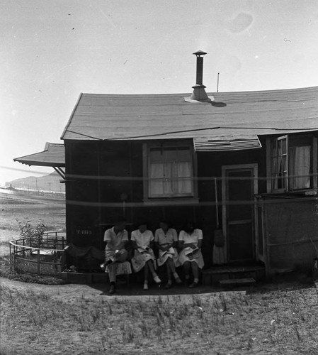 Nisei man and women in Tule Lake camp