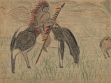 Indigenous American on horse