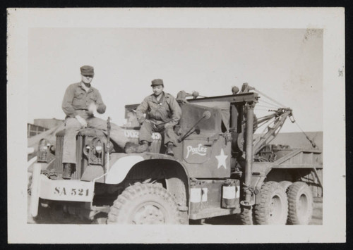 Leo Ryoichi Meguro on military vehicle