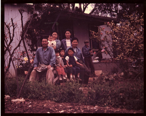 Tomizo, Miye, Kimiko and Children at Ranch 21