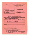 Certificate of identification, Form AR-AE-23, Tomoji Wada