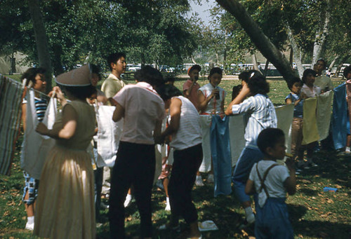 Girls and children at Little Miss picnic