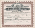 Marriage license