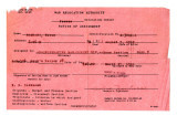 Notice of assignment, Form WRA-21 rev., George Nobuo Naohara