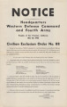 State of Washington [Civilian Exclusion Order No. 88], Pacific, Wahkiakum, Cowlitz, Clark, Skamania, and Lewis counties