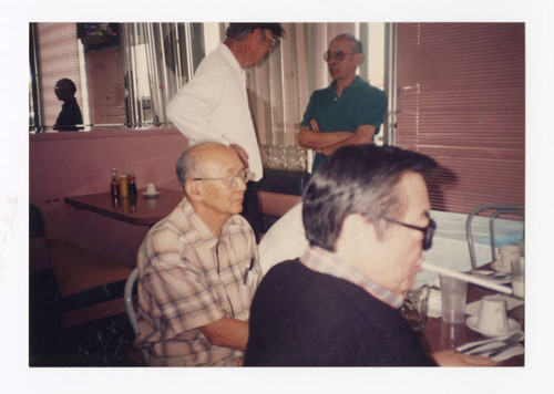 James Osamu Saito and West Sider's of the 30's members at Tak's Coffee Shop