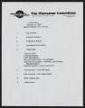 Manzanar Committee agenda, February 16, 2002