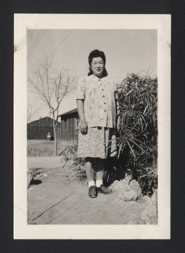 Pregnant woman at Poston incarceration camp