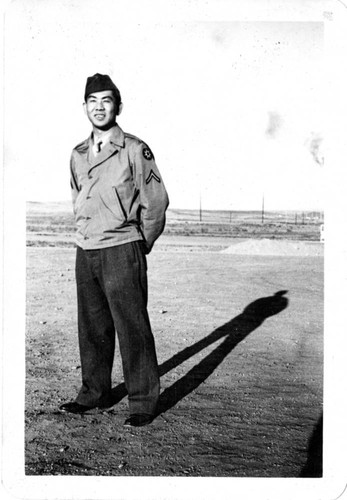 [Toshikuni Taenaka in US Army uniform]