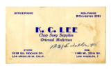 K. C. Lee: chop suey supplies oriental medicines