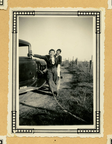 Shuhei Okuda and Takashi Ishida at a New Year's gathering