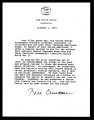 Letter from Bill Clinton, President of the United States, October 1, 1993