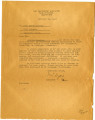 Request from Dillon S. Myer, Director, War Relocation Authority, for Letter of Recommendation for Miriko Nagahama, February 26, 1943