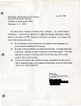 Letter from Jim H. Matsuoka, to Chief Clerk, Subcommittee on Civil Service, Post Office and General Services, Committee on Governmental Affairs, July 26, 1984