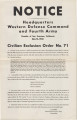 State of California [Civilian Exclusion Order No. 71], north Imperial County